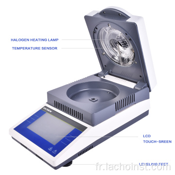 Laboratory Digital LCD Tacle-écran Analyseur d&#39;humidité